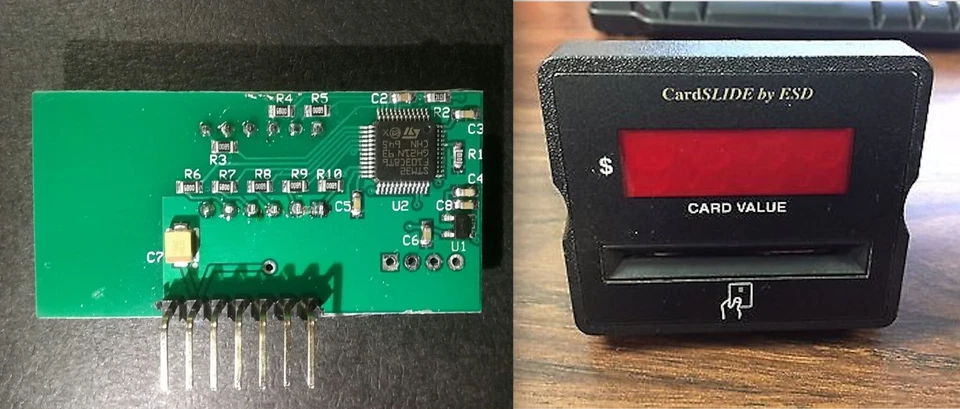 ESD Card reader #61-090-000 screen - 90-degrees angled connector (aftermarket) - Image 2 of 2
