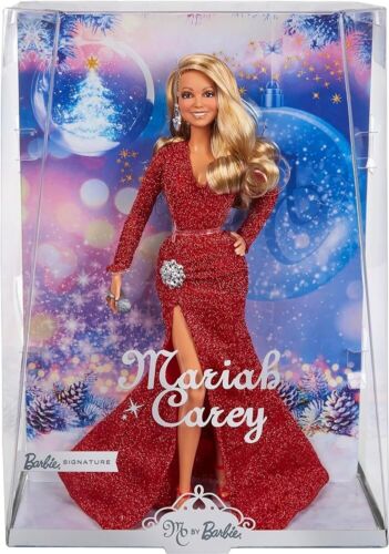 Mattel Barbie Mariah Carey Holiday Signature Natale 2023 bambola vestito rosso nuova - Foto 2 di 11