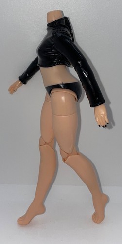 Rainbow High Shadow Ainsley Slater Trunk Show Doll Top Black Faux Leather Shirt - Picture 4 of 4