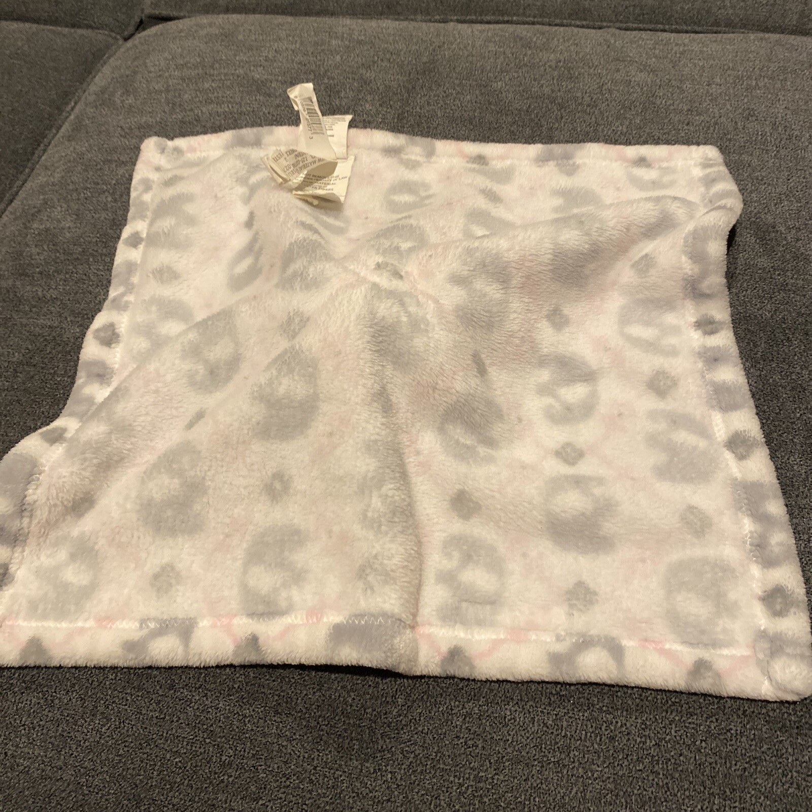 PINK PLUSH ELEPHANT Security Blankets & Beyond Pink Grey White Baby