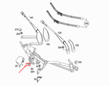 Mécanisme d'essuie-glace avant MERCEDES-BENZ GLC X253 A2538205600 NEUF ORIGINE