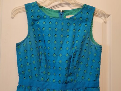 Loft Ann Taylor Dress Size 0P Blue/green Sleeveless Summer | eBay Loft Ann Taylor Dress Size 0P Blue/green Sleeveless Summer | eBay