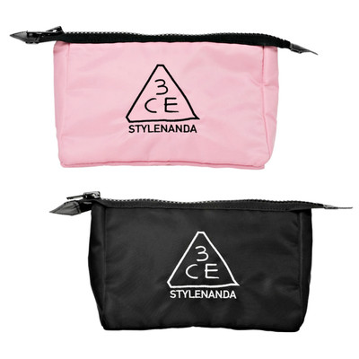 3CE STYLENANDA Makeup Pouch Bag K-Beauty- 20x14x11cm: Stylish Pouch  Tracking 
