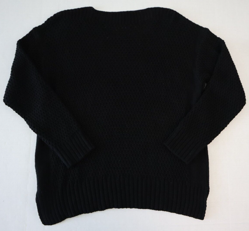 Two x Vince Camuto 9024207 Women's Sz XL Black Cotton Blend Pullover Sweater $89 - Picture 2 of 7