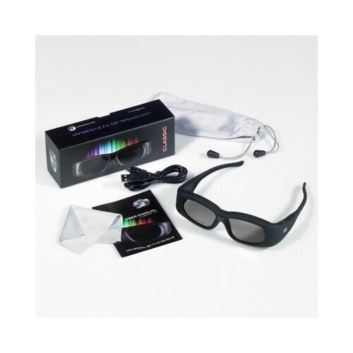 1 Pair 3D3 A1113 Universal 3D TV Eyewear Active Shutter IR Glasses - Afbeelding 1 van 10