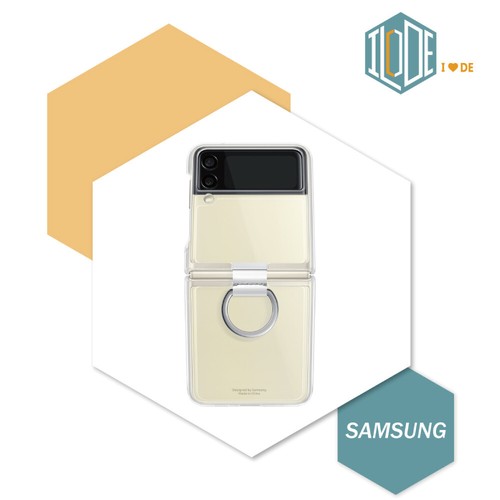 Original Samsung Official Galaxy Z Flip3 5G Clear Cover Case with Ring - Picture 8 of 13