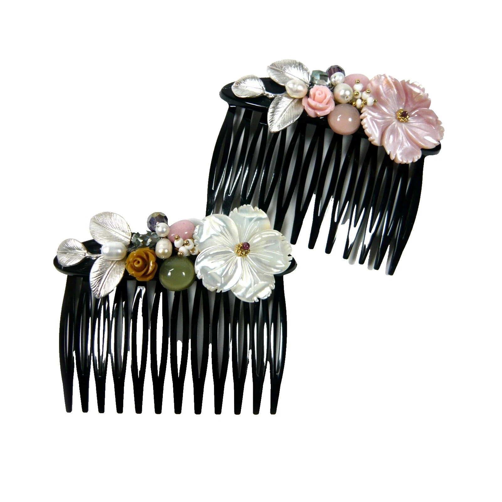 Flower Plastic Hair Hair Combs for Women