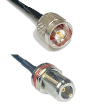 RG58 N MALE to N FEMALE BULKHEAD Coaxial RF Cable USA-Ship Lot