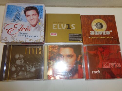 Elvis Presley Lot of 4 CDs New Sealed Jukebox Hits Rock #1 + Christmas