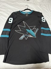 Evander Kane San Jose Sharks Black Stealth Authentic Adidas Jersey - Size 46