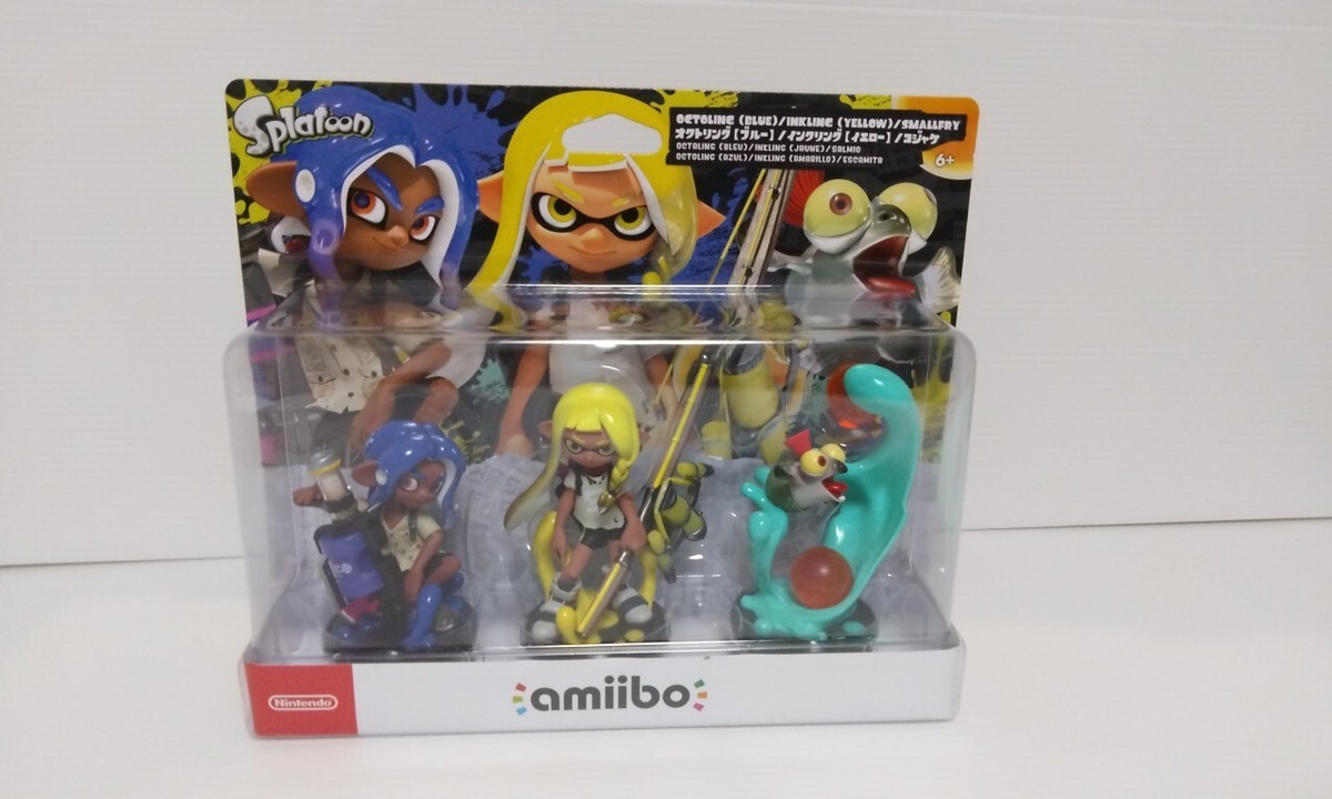 amiibo Splatoon 3 triple pack set Inkling yellow Octoling blue 
