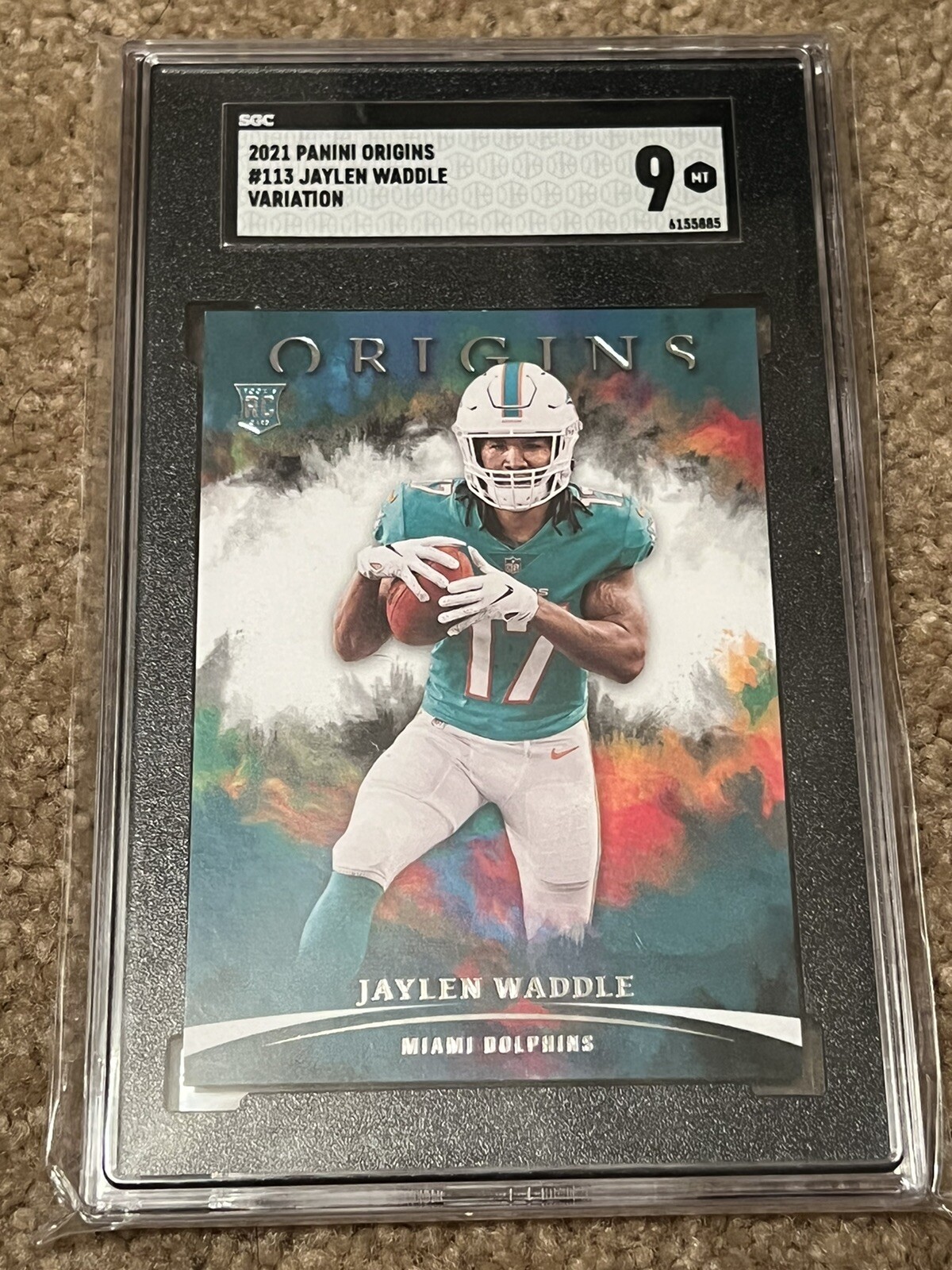Jaylen Waddle Panini Origins #113 Gold