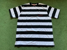 MEN'S YG 4HUNNID 400 STAY BRAZY WHITE BLACK STRIPED TEE T-SHIRT SIZE 2XL NEW