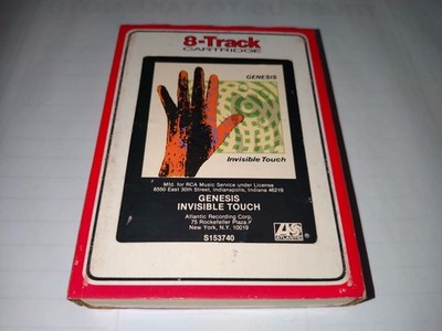 ** 8 Track Cartridge - Invisible Touch by Genesis 1986 RCA Music Service **