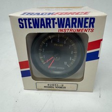 Stewart Warner Tachometer 82851-p Mech 0-1000 Rpm 3-38 Adj Redline.