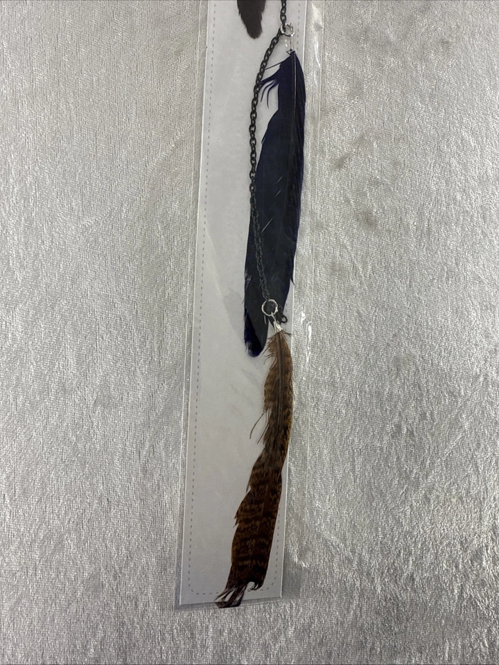 Extensión de cabello de pluma de moda colorida resaltados instantáneos, diseño de clip a presión Foto 4 de 4