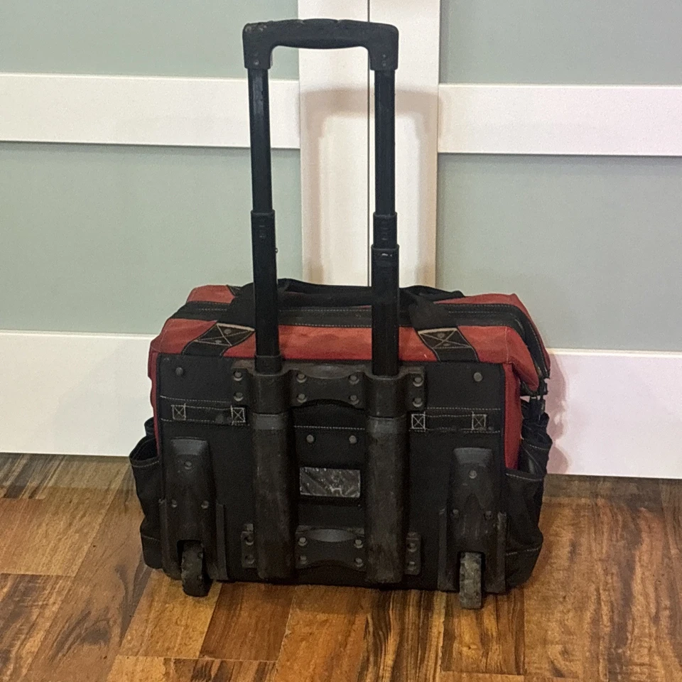 Husky GP-43196N13 18" 600-Denier Red Contractor's Rolling Tool Bag - Heavy Use - Image 2 of 4