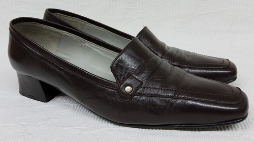 Pierre Cardin Womens Shoes UK Size 7 Brown Leather Loafers - Picture 6 of 11