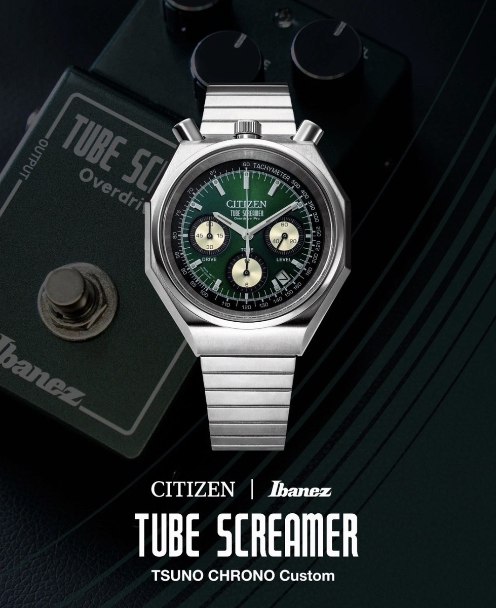 CITIZEN Ibanez Tube Screamer Tsuno Chrono TSTCC808 Limited 500pcs