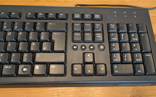 Compaq Keyboard Black Wired PS/2 Numeric Keypad QWERTY UK Standard for Desktop - Picture 7 of 7