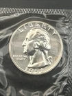 1958 Proof Washington Quarter - Sealed in Original Mint Cello - 90% Silver