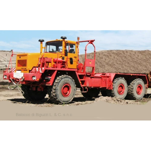 FAUN KOLOSS ORANGE/RED 1:43 Premium Classixxs Camion Modellino Nuovo - Immagine 4 di 4