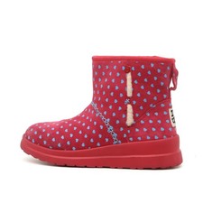 UGG Damen I Heart Stiefel Pink/Blau Wildleder Herzmuster Classic EU 39