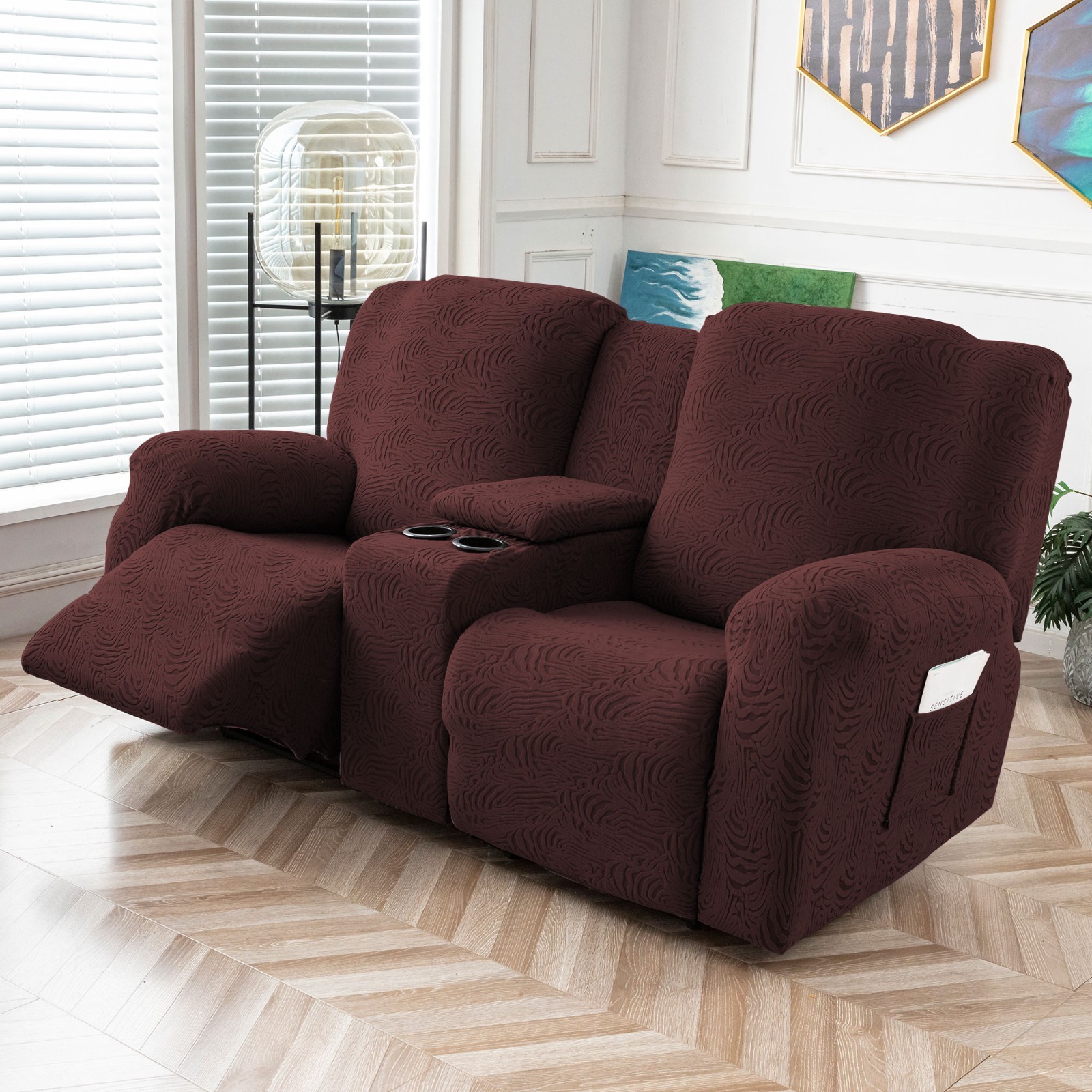 Cover,stretch Sofa Cover 3 Seater With Arm Rest, Couch Cover Soft