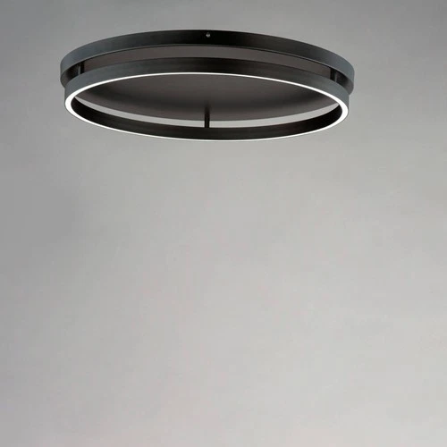 ET2 Groove Round 24 1/2" Wide Black Finish Modern LED Ceiling Light - Picture 3 of 4