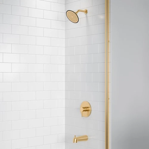 PROFLO PF8830G Orrs Tub and Shower Trim Package - Nickel - Picture 3 of 4