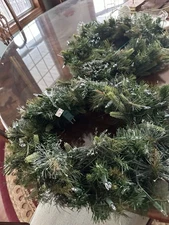 Set Of Four Vickerman Wreaths Lighted Window