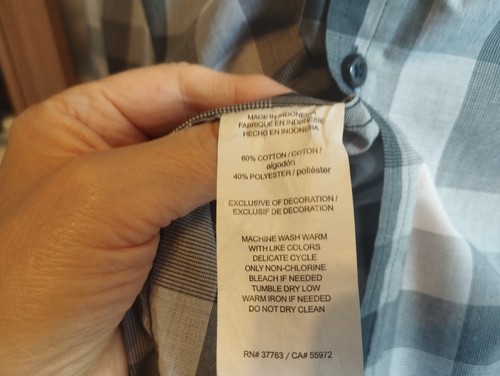 Original Penguin By Munsingwear Hombre’s L Heritage Calce Ajustado Botones Cuadros - Imagen 8 de 10