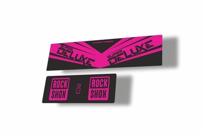 Rock Shox 2017 Super Deluxe RC3 Dämpfer MTB Aufkleber Sticker selbstklebend...