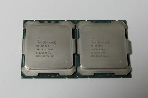 Matched Pair _ Intel Xeon E5-2698 V4 2.2GHz 20-Core Processor CPU LGA2011 SR2JW