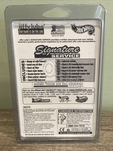 Camión Ford Hot Wheels 2000 Jiffy Lube 56 negro con llamas con protector - Imagen 3 de 8