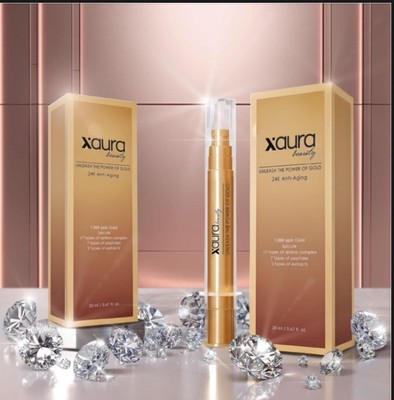 XAura Anti Aging Wrinkle Cream Facelift 24K Pures Gold Neu 