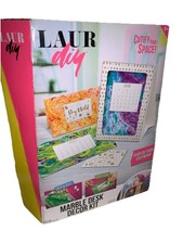 Kit de decoración de escritorio de mármol Laur hágalo usted mismo diseño de inmersión y tinte muestra tu propio calendario