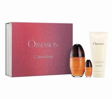 Calvin Klein Obsession 3 Piece Eau de Parfum Gift Set for Women