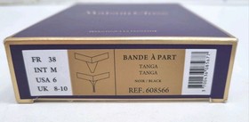 Maison Close High Waist Thong Bande A Part Black Size UK 8 10. rrp &pound;49.