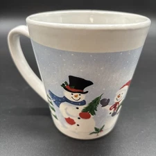Snowman Christmas Mug Cup Royal Norfolk Coffee Tea Hot Cocoa Holiday Home Decor