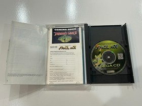 Space Ace (Sega CD, 1994) Complete CIB in Box w Manual + Reg Card + Foam N MINT