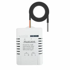 High Power eWeLink 16A Smart WiFi Temperature Controller with Waterproof Prob...