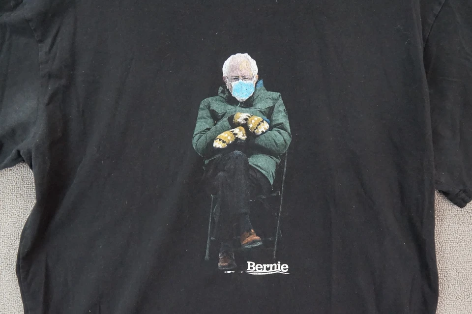 Camiseta Bernie Sanders Mitones Inauguración Negra XL Foto 3 de 4