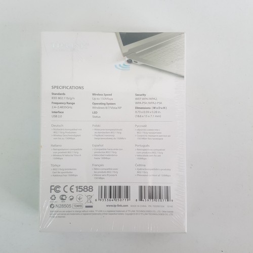 TP-LINK 150 Mbps Wireless N Nano USB Network WIFI Adapter TL-WN725N Small Size - 第 2/4 張圖片