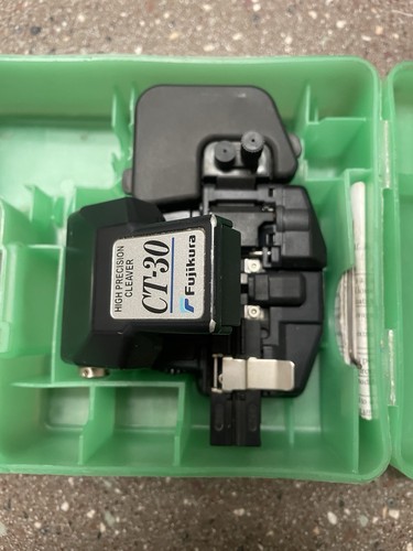 Fujikura CT-30 High Precision Fiber Optic Cleaver w/ Large Scrap Collector