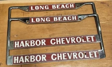 Harbor Chevrolet Long Beach Ca Dealer License Frames Camaro Vette  Impala SS