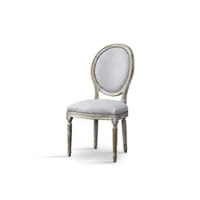 Baxton Studio Clairette Wood Traditional French Accent Chair