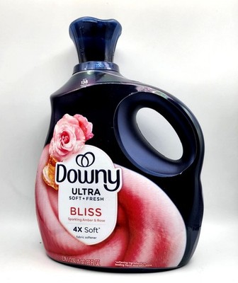 1 Downy ULTRA BLISS Sparking Amber & Rose Fabric Conditioner Softener BIG 93 oz