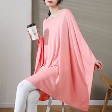 Modal Maternity Postpartum Nursing Cover Summer Fig Leaf Shawl Smock When Going 