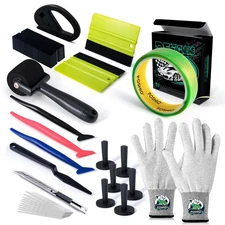 50M Knife Less Vinyl Wrap Tools Kit, 6PCS Car Wrap Magnets & Vinyl Wrap Glove...